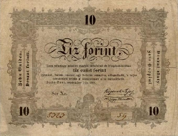 1848-as Kossuth-bankó