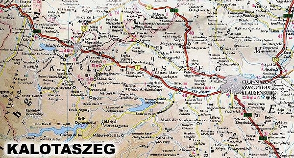 Kalotaszeg térképe