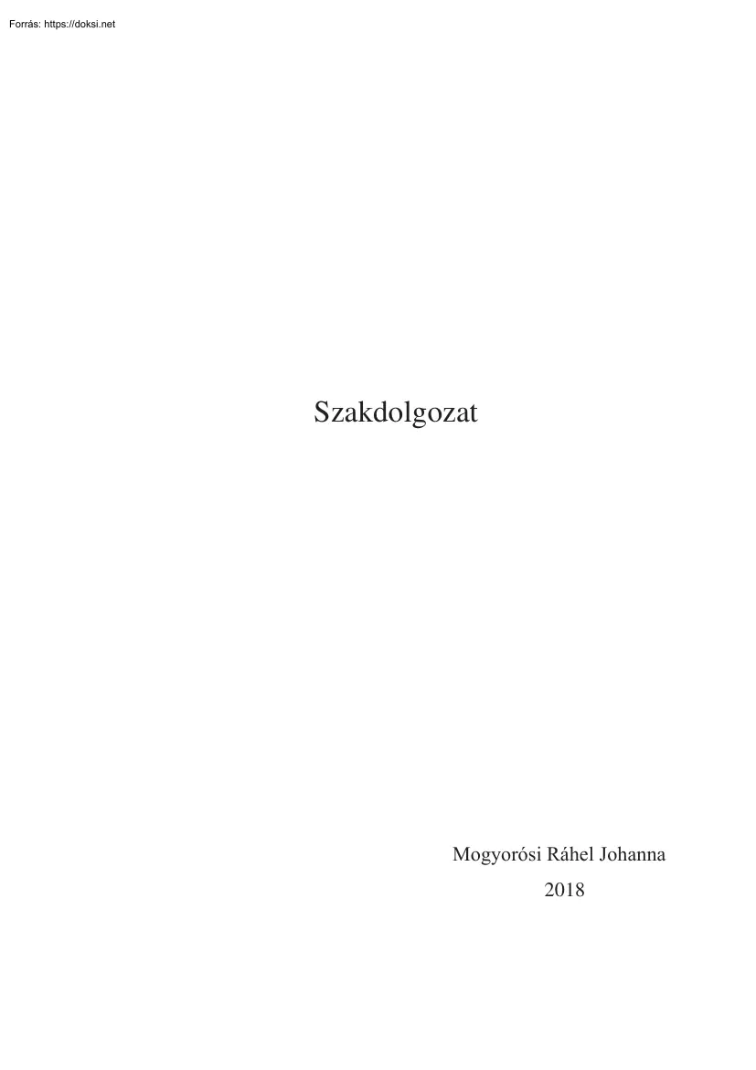 Mogyorósi Ráhel Johanna - Játékelméleti modellek a pénzügyekben