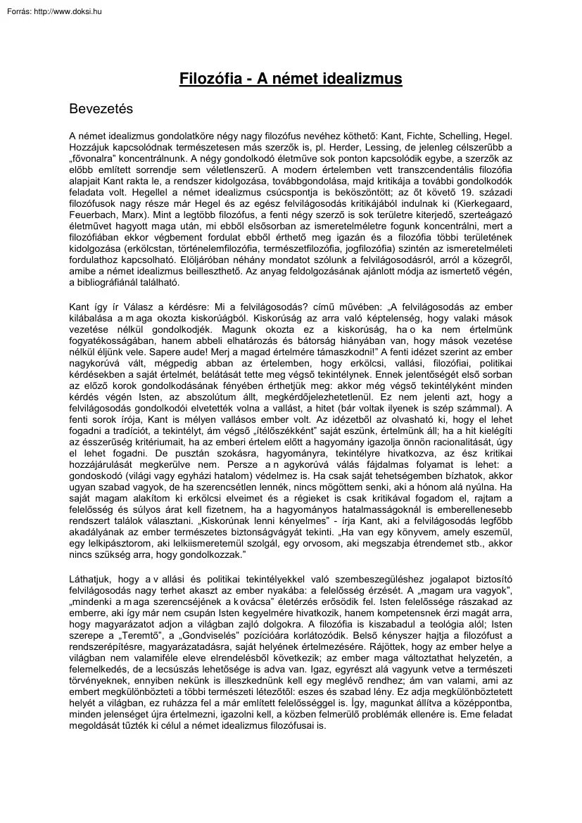 A német idealizmus