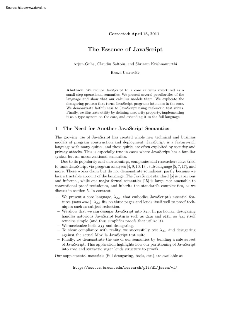 Arjun-Claudiu-Shriram - The essence of JavaScript
