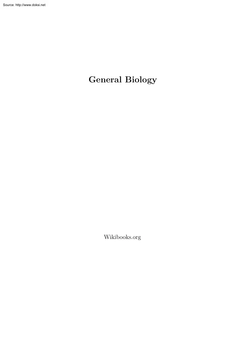 General Biology