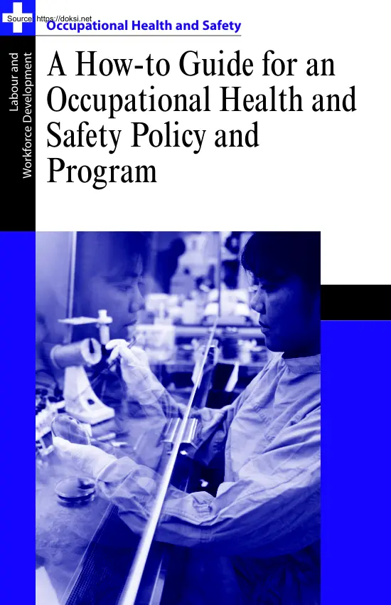 A How to Guide for an Occupational Health and Safety Policy and Program
