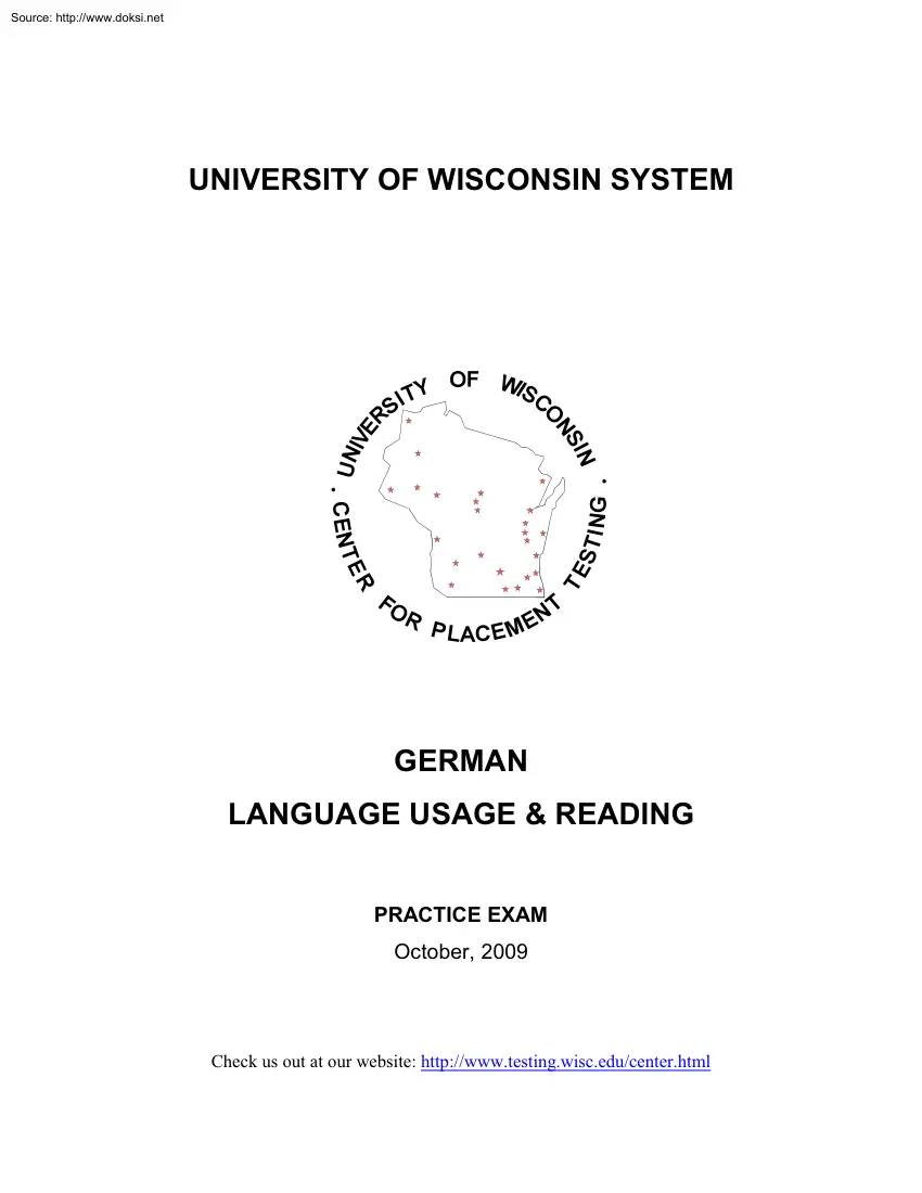 German Language Usage and Reading