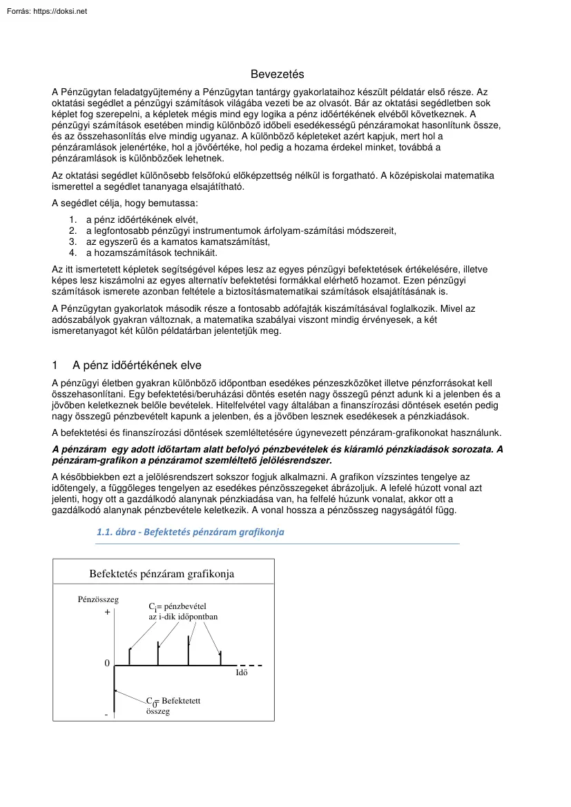 Pénzügytan példatár