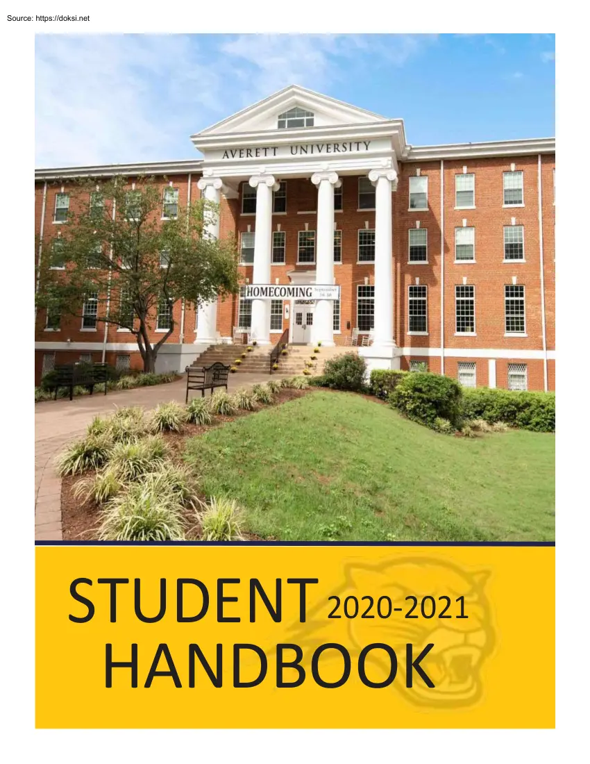 Averett University, Student Handbook