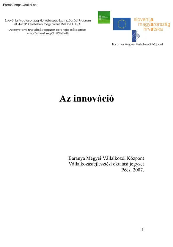 Az innováció