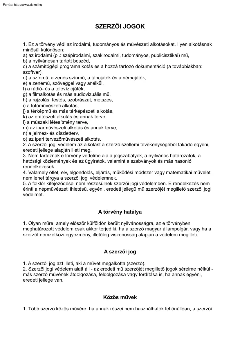 Szerzői jogok