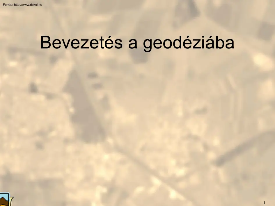 Bevezetés a geodéziába