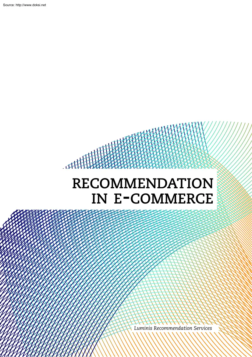 Bossenbroek-Gringhuis - Recommendation in E-commerce
