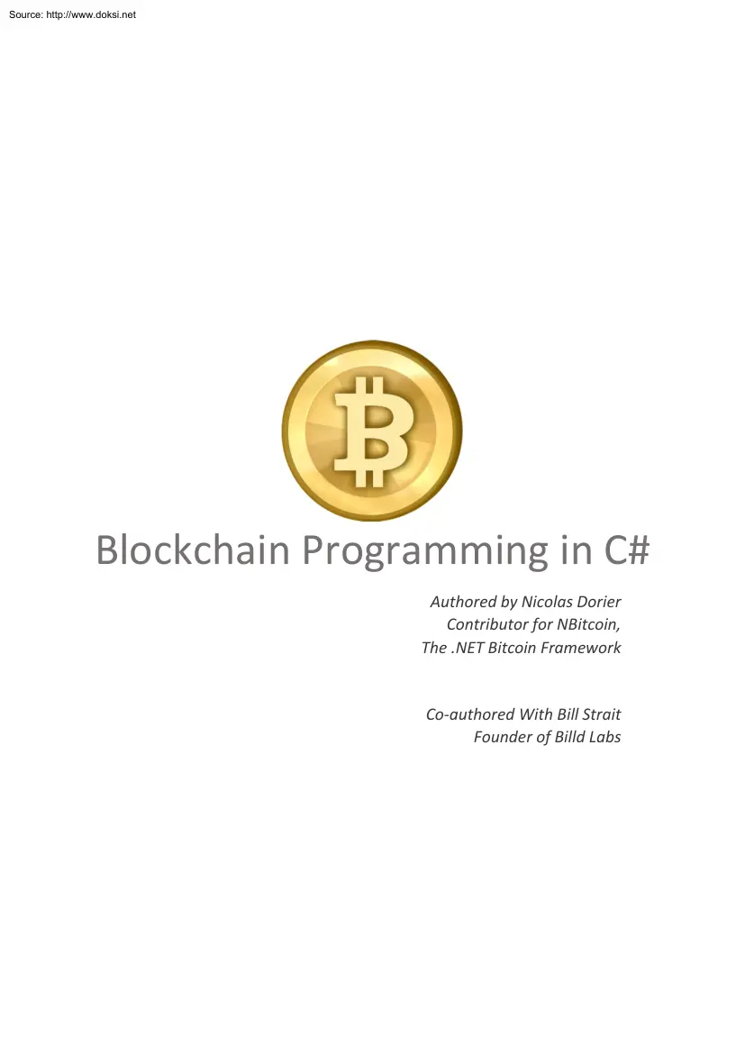 Nicolas Dorier - Blockchain Programming in C#