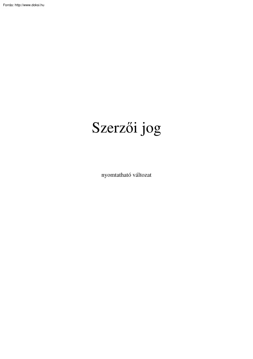 Szerzői jog