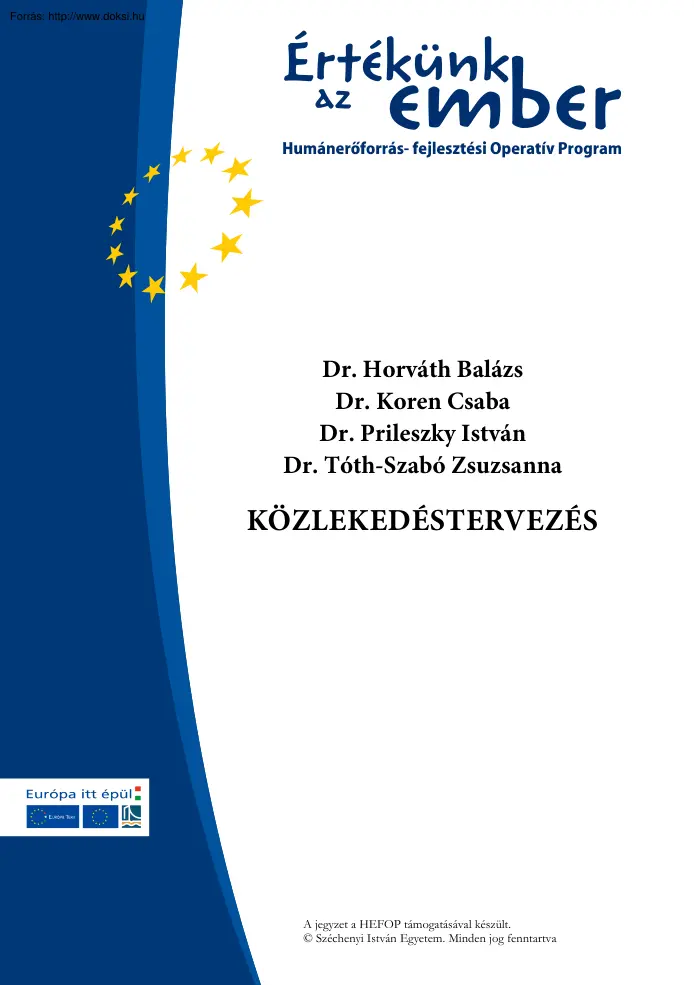 Horváth-Koren - Közlekedéstervezés