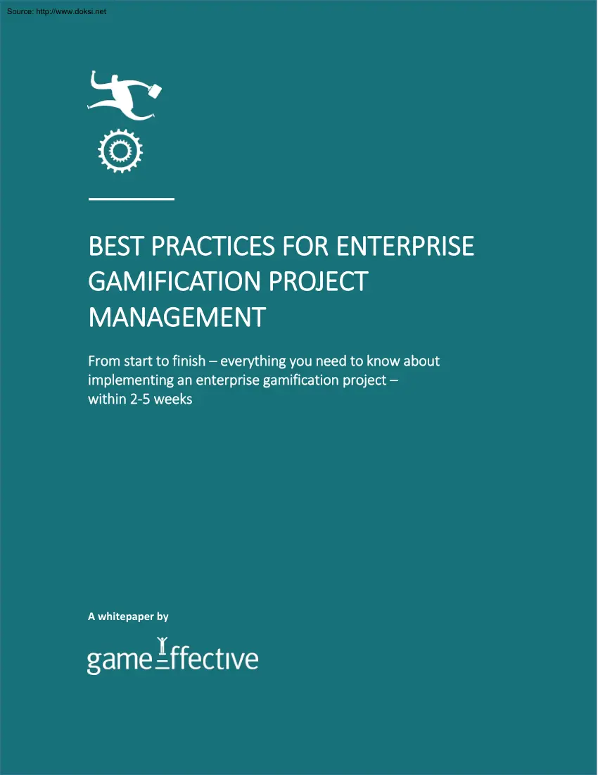 Best Practices for Enterprise Gamification Project Management
