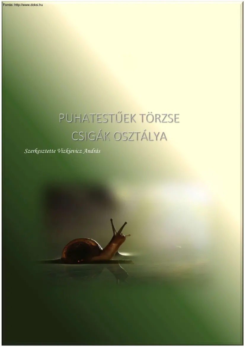 Vizkievicz András - Puhatestűek törzse, csigák osztálya