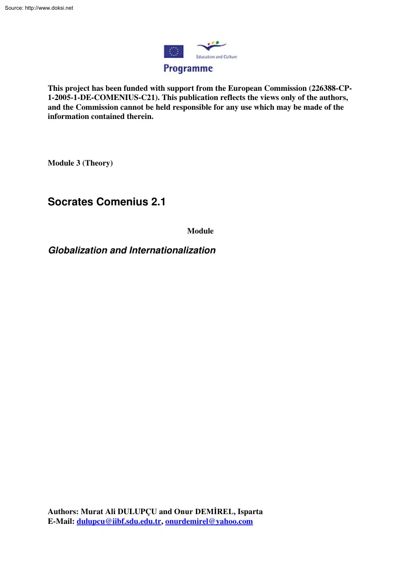 Dulupcu-Demirel - Globalization and Internationalization