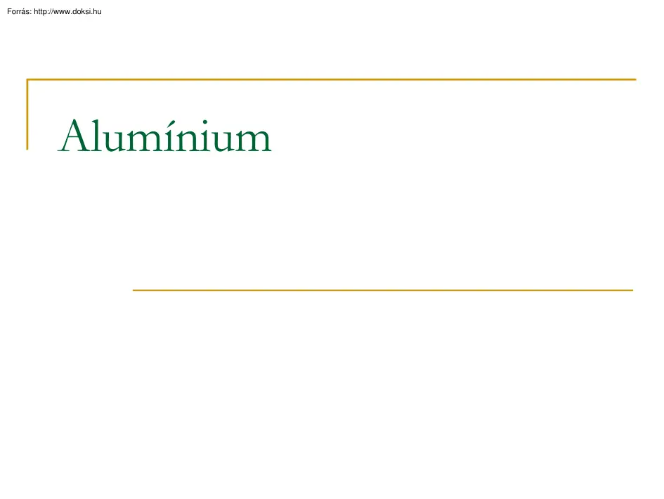 Alumínium