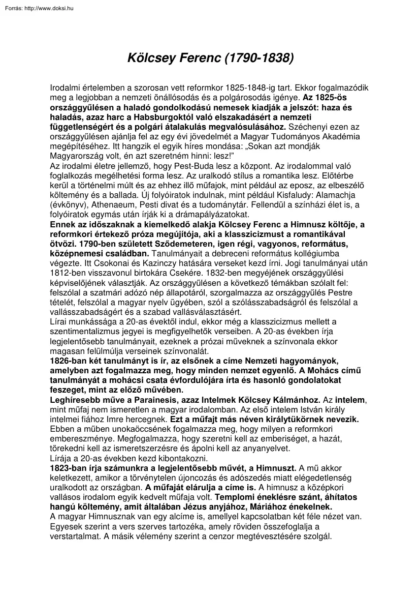 Kölcsey Ferenc