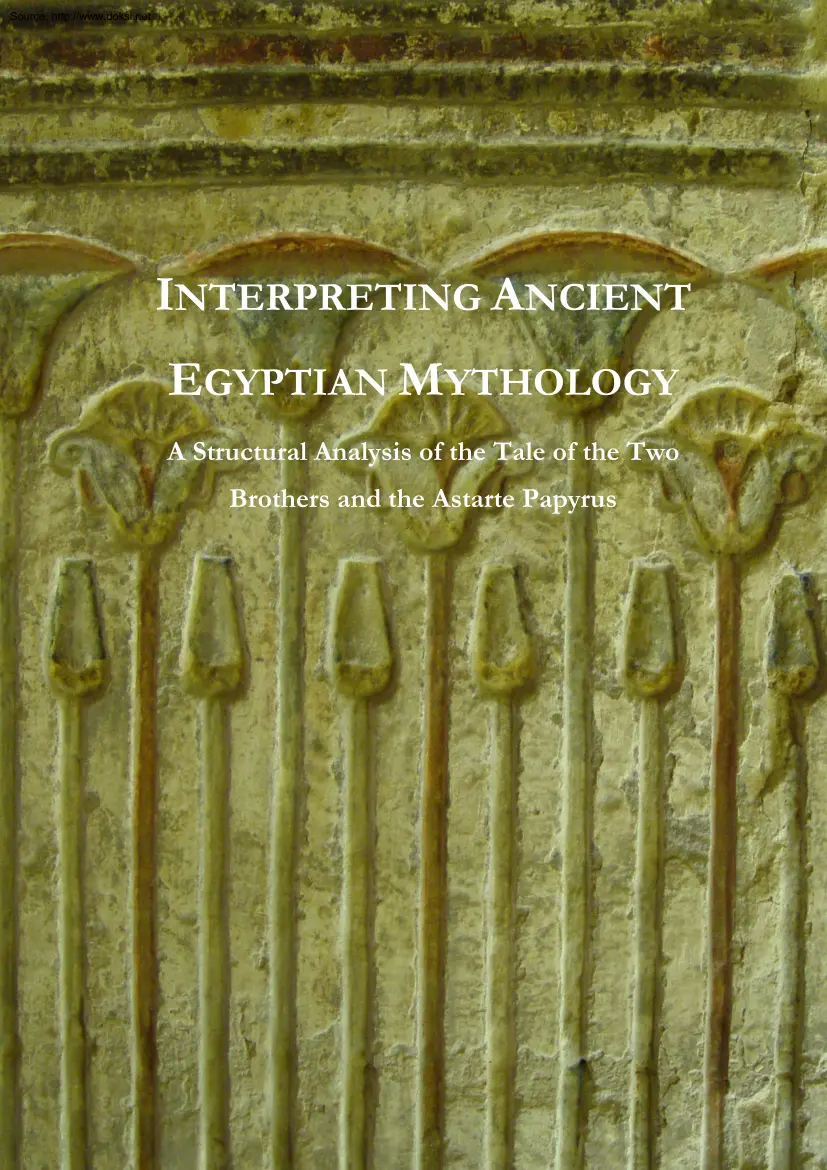 Martin Pehal - Interpreting Ancient Egyptian Mythology