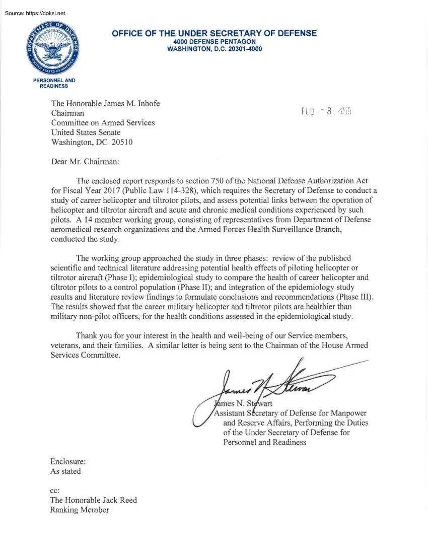 Study on Health of Helicopter and Tiltrotor Pilots, Literature Review and Epidemiology Study