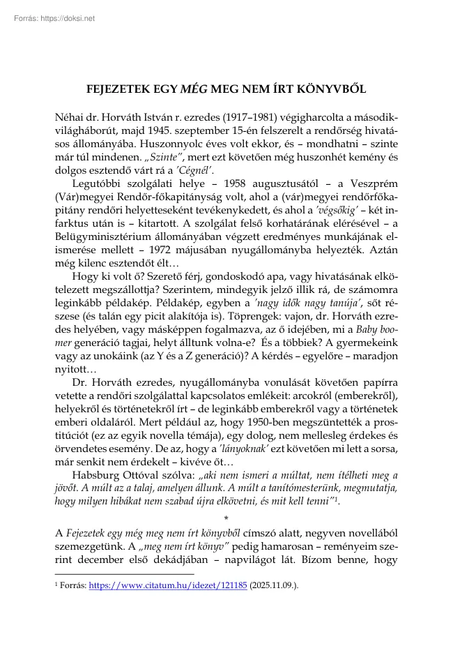 Dr. Kovács Gyula - A körzeti orvos