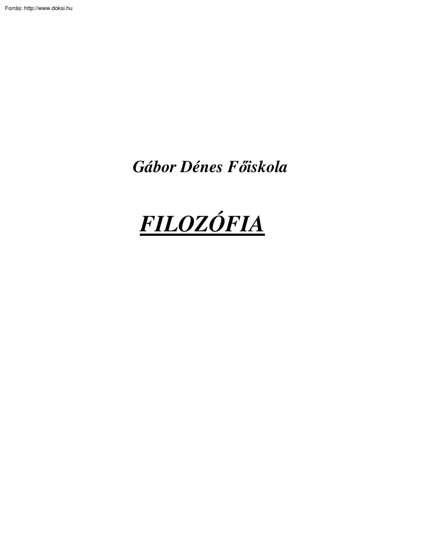 A milétoszi iskola avagy a filozófia hajnala