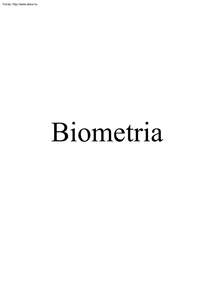 Biometria