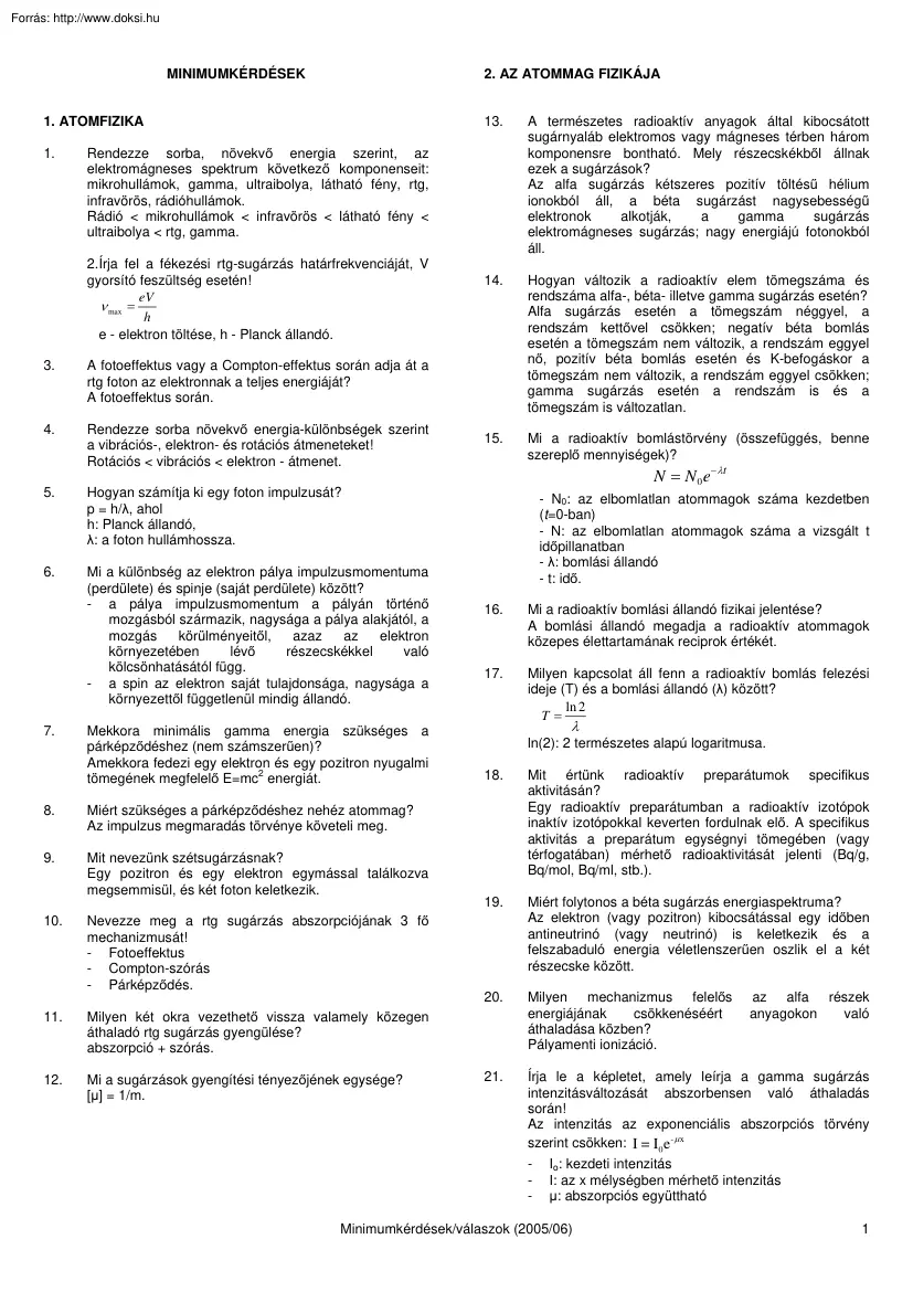 329 kérdés és válasz biofizikából