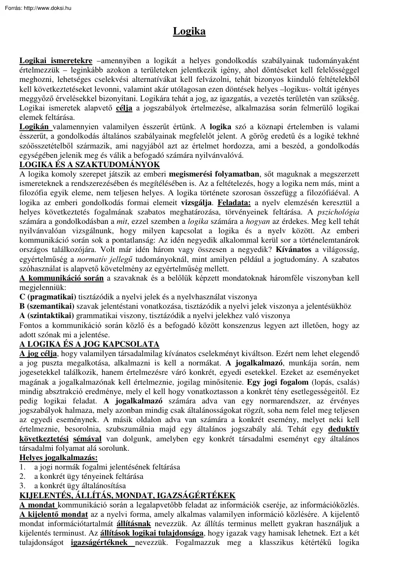 A logika