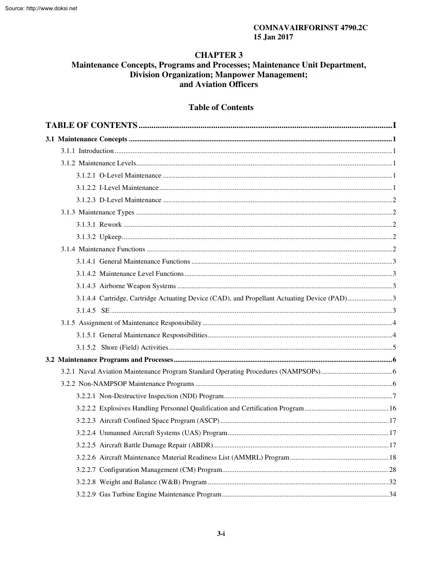 COMNAVAIRFORINST 4790.2C Chapter 03, Maintenance Concepts, Programs and Processes, Maintenance Unit