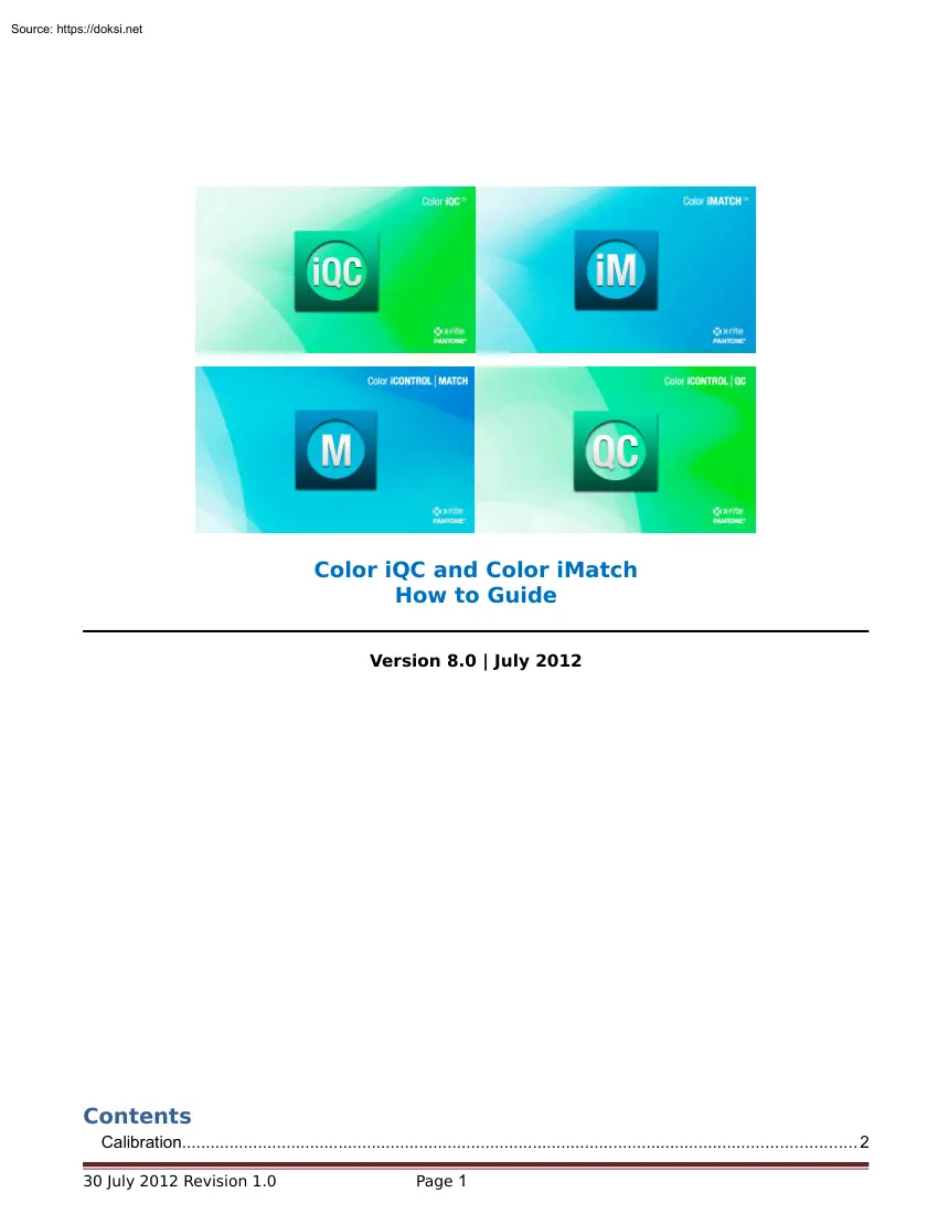 Color iQC and Color iMatch How to Guide