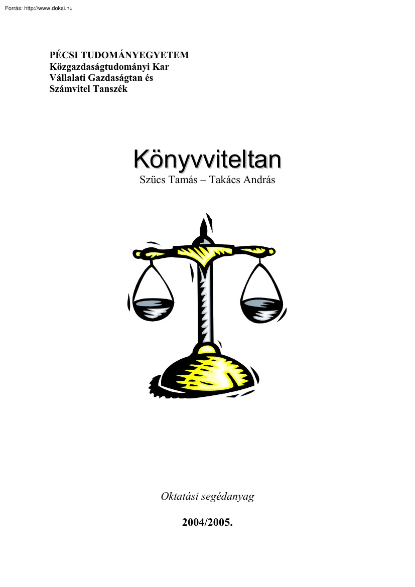 Szűcs-Takács - Könyvviteltan