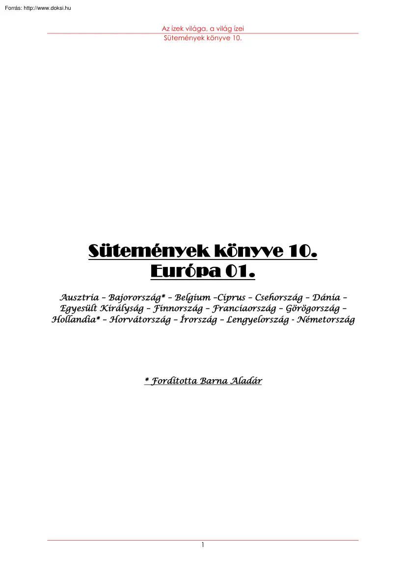Klement András - Sütemények könyve 10
