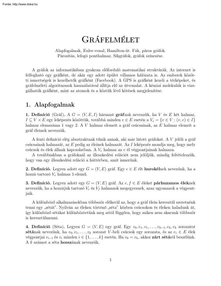 Gráfelmélet