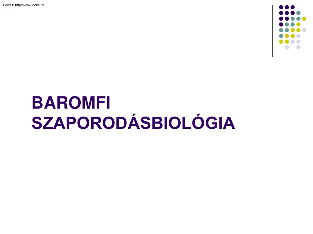 Baromfi szaporodásbiológia