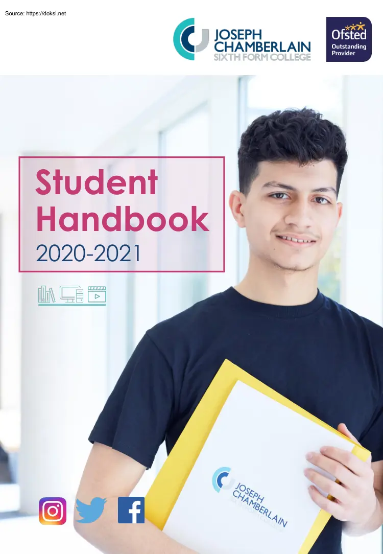 Joseph Chamberlain, Student Handbook