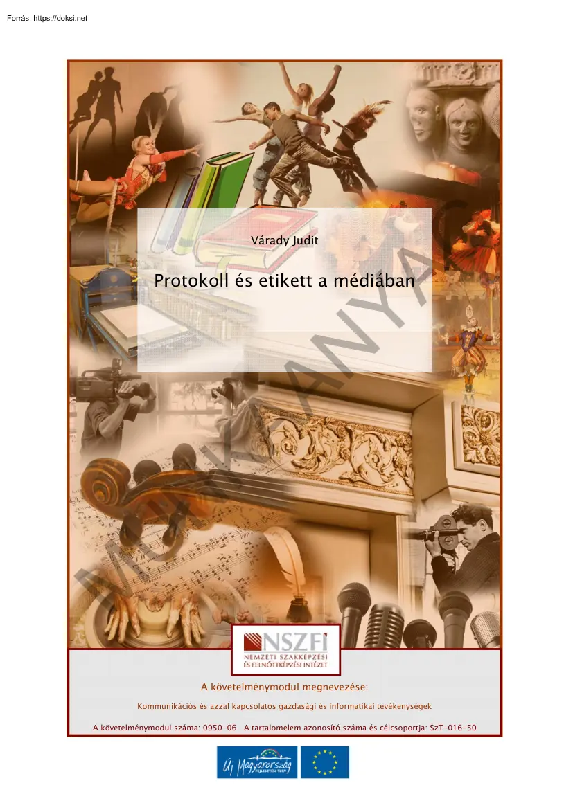 Várady Judit - Protokoll és etikett a médiában