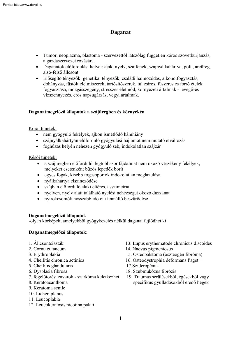 Daganatok