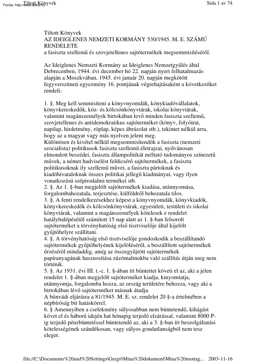 Tiltott könyvek Magyarországon a kommunista diktatúra idején