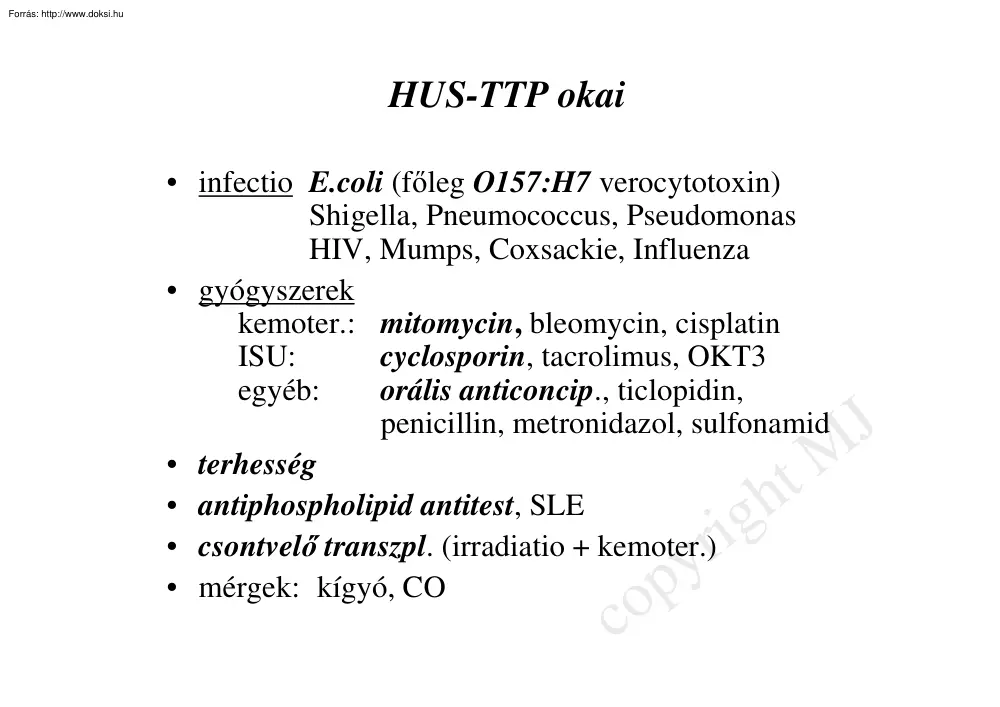A HUS-TTP-ről