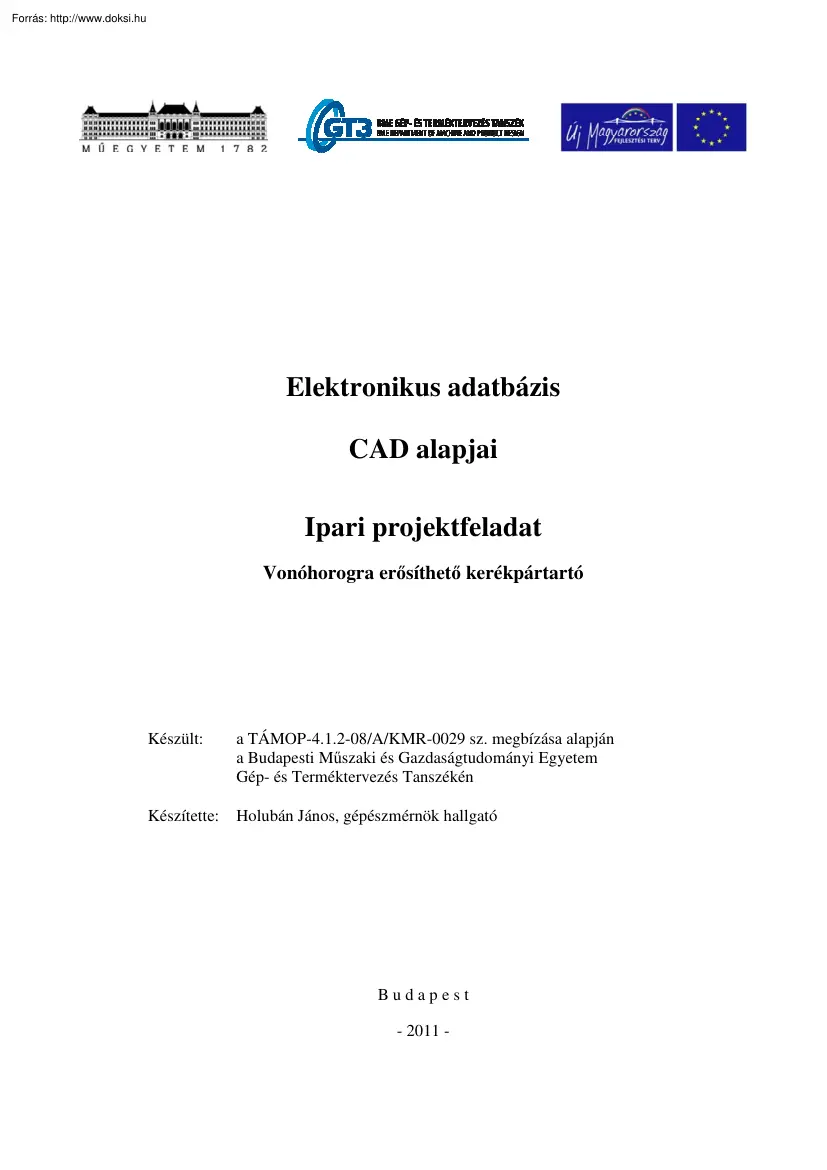 Holubán János - Elektronikus ábrázolás, a CAD alapjai