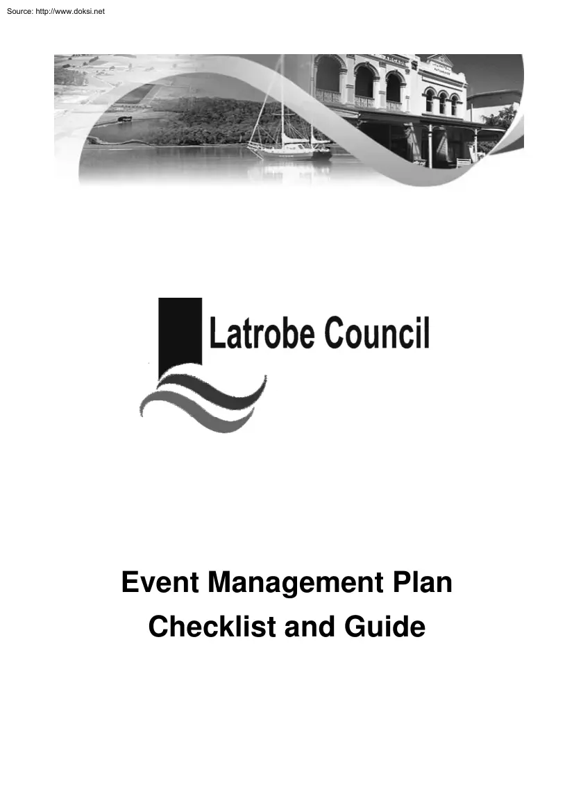 Event Management Plan, Checklist and Guide