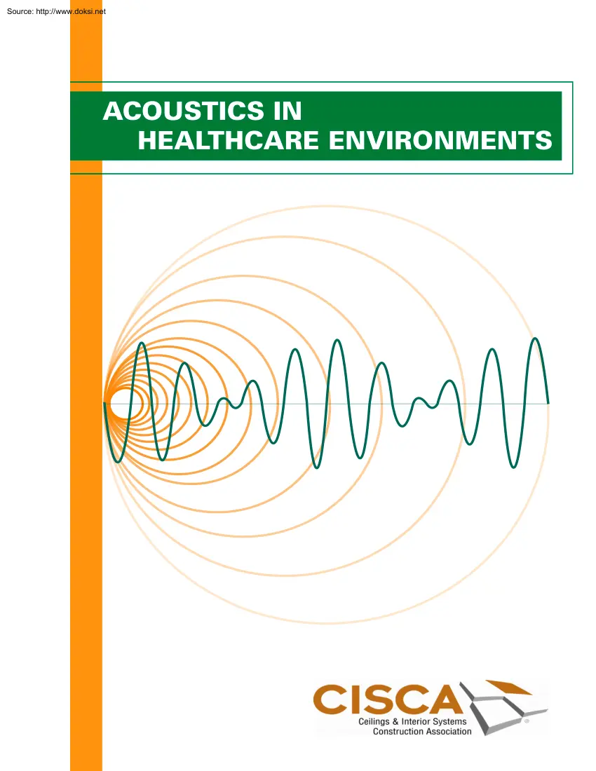 Acoustics in Healthcare Environments