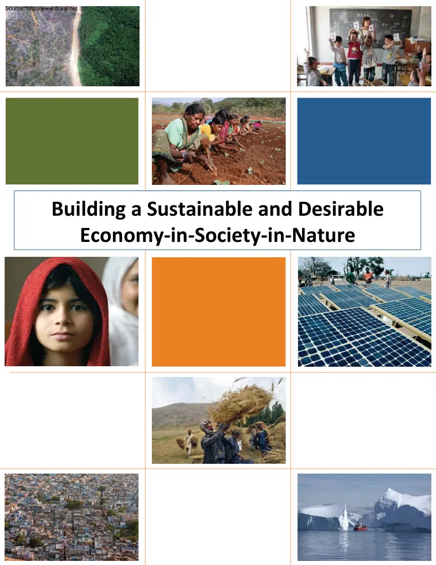Building a Sustainable and Desirable Economy in Society in Nature