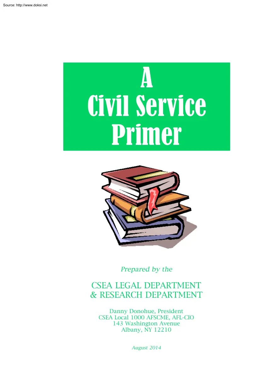 A Civil Service Primer