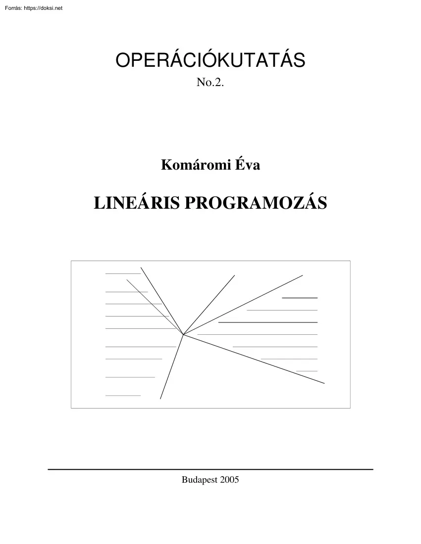 Komáromi Éva - Lineáris programozás