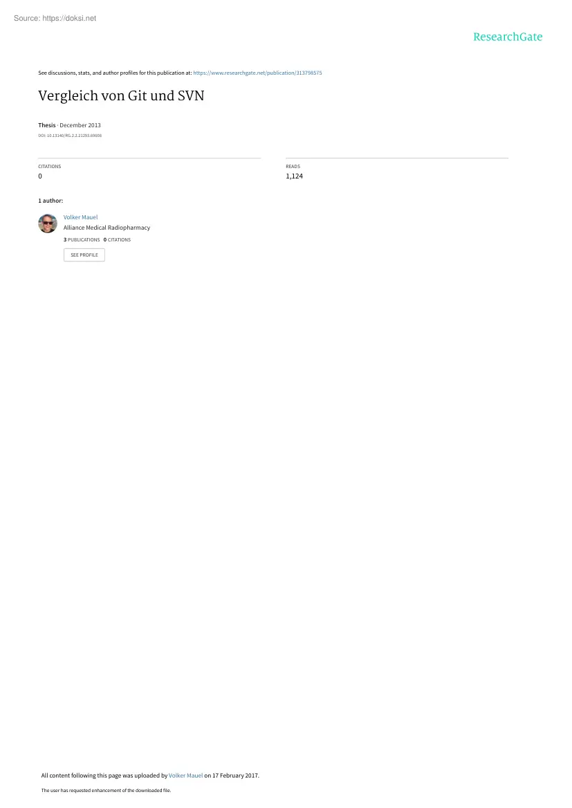 Volker Mauel - Vergleich von Git und SVN