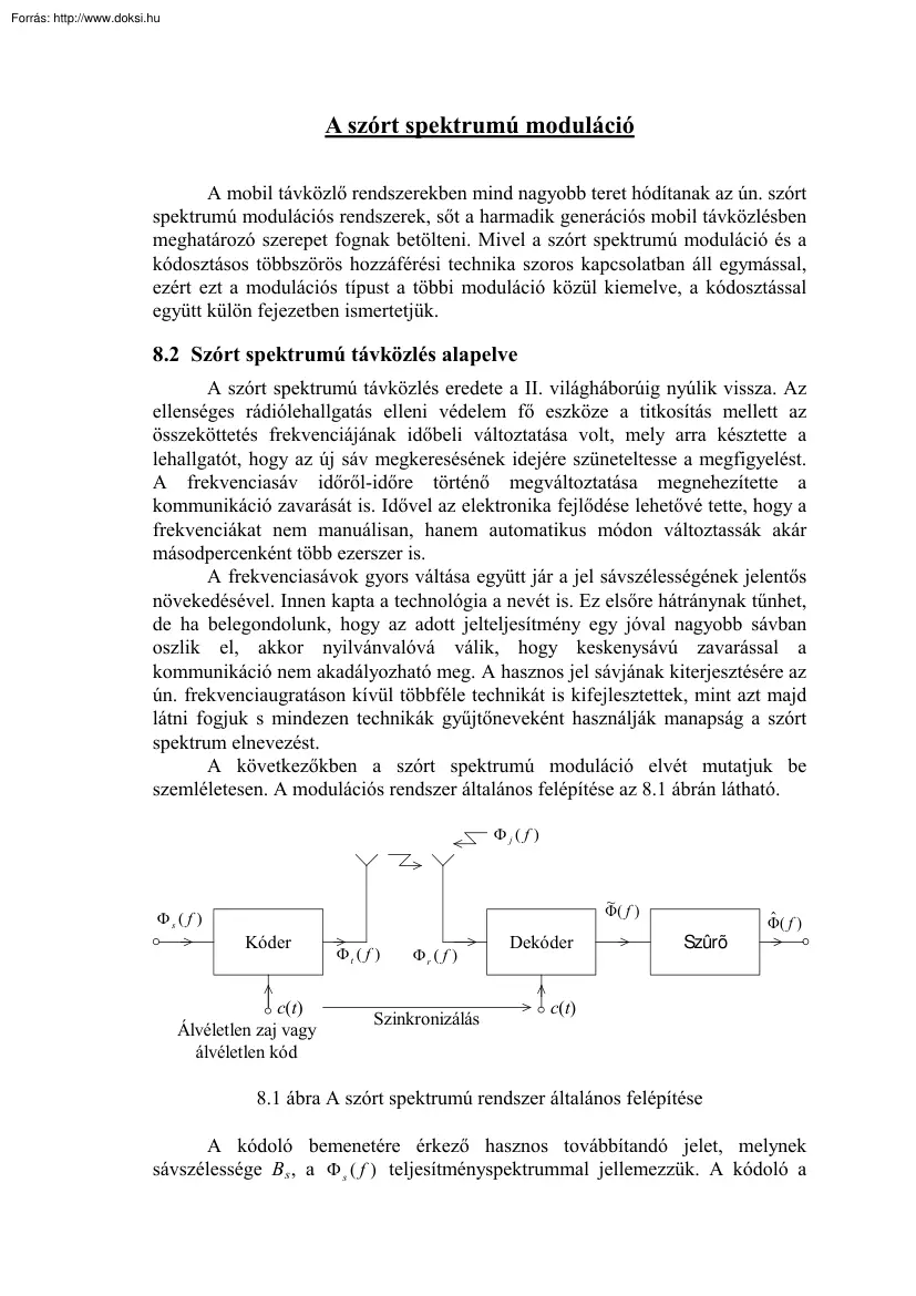 A szórt spektrumú moduláció