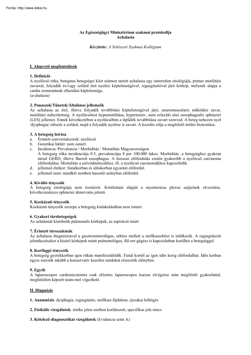 Achalasia