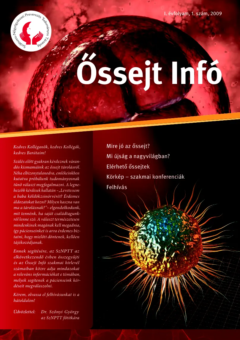 Dr. Szőnyi György - Őssejt infó